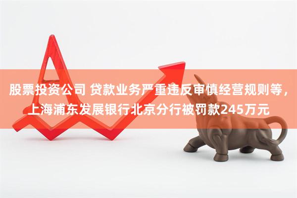 股票投资公司 贷款业务严重违反审慎经营规则等，上海浦东发展银行北京分行被罚款245万元